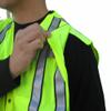 3C Products SVP5000, ANSI/ISEA Class 2, Public Safety Vest, 5-Point Breakaway, 3M Scotchlite Reflective, Zipper, Neon Green,L view 3