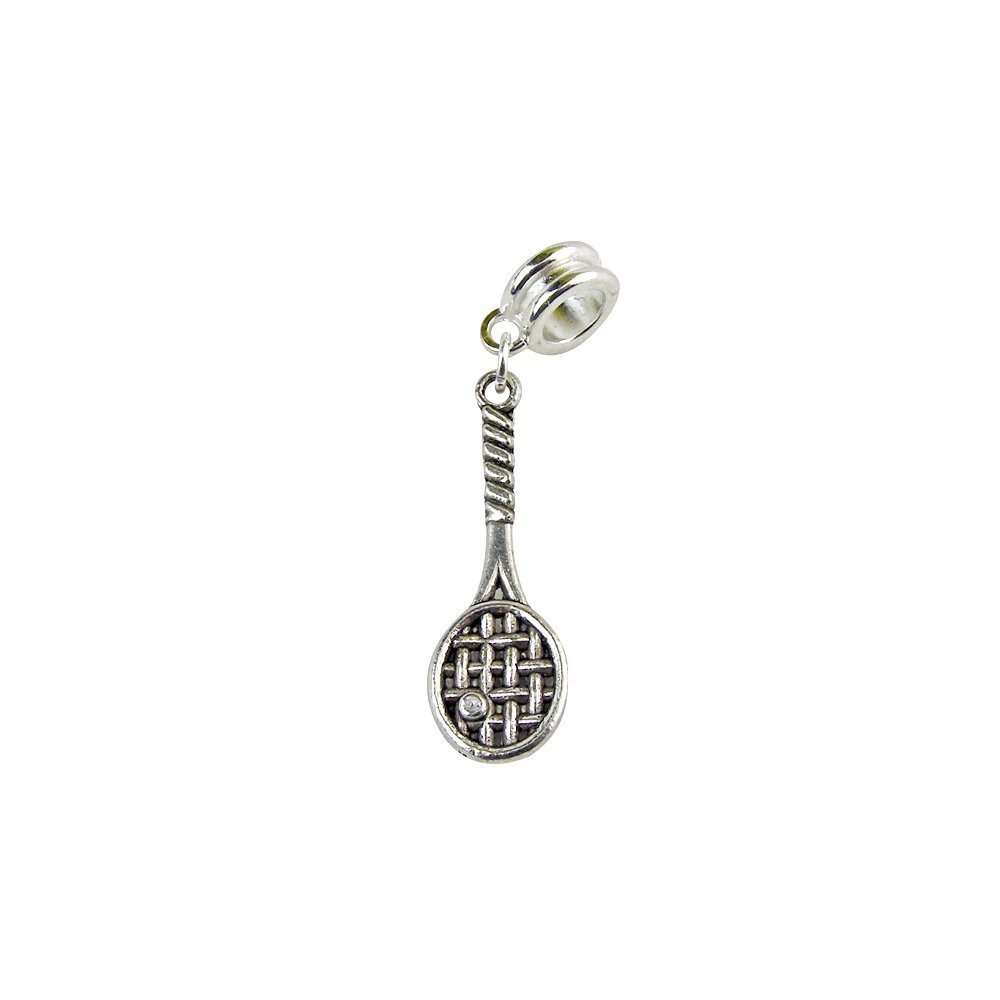 UniqueBeadsAndGifts Universal Tennis Racket and Ball Charm