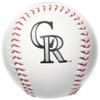 Rawlings | MLB Team Logo Baseball | Colorado Rockies view 4