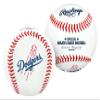 Rawlings MLB Los Angeles Dodgers Team Logo Baseball, White, 1 view 1