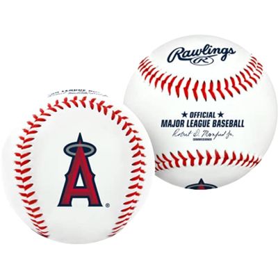 Rawlings | MLB Team Logo Baseball | Los Angeles Angels of Anaheim | Official | White