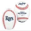 Rawlings | MLB Team Logo Baseball | Tampa Bay Rays | Official | White view 1