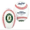 Rawlings MLB Oakland Athletics Team Logo Baseball, White, 1 view 1