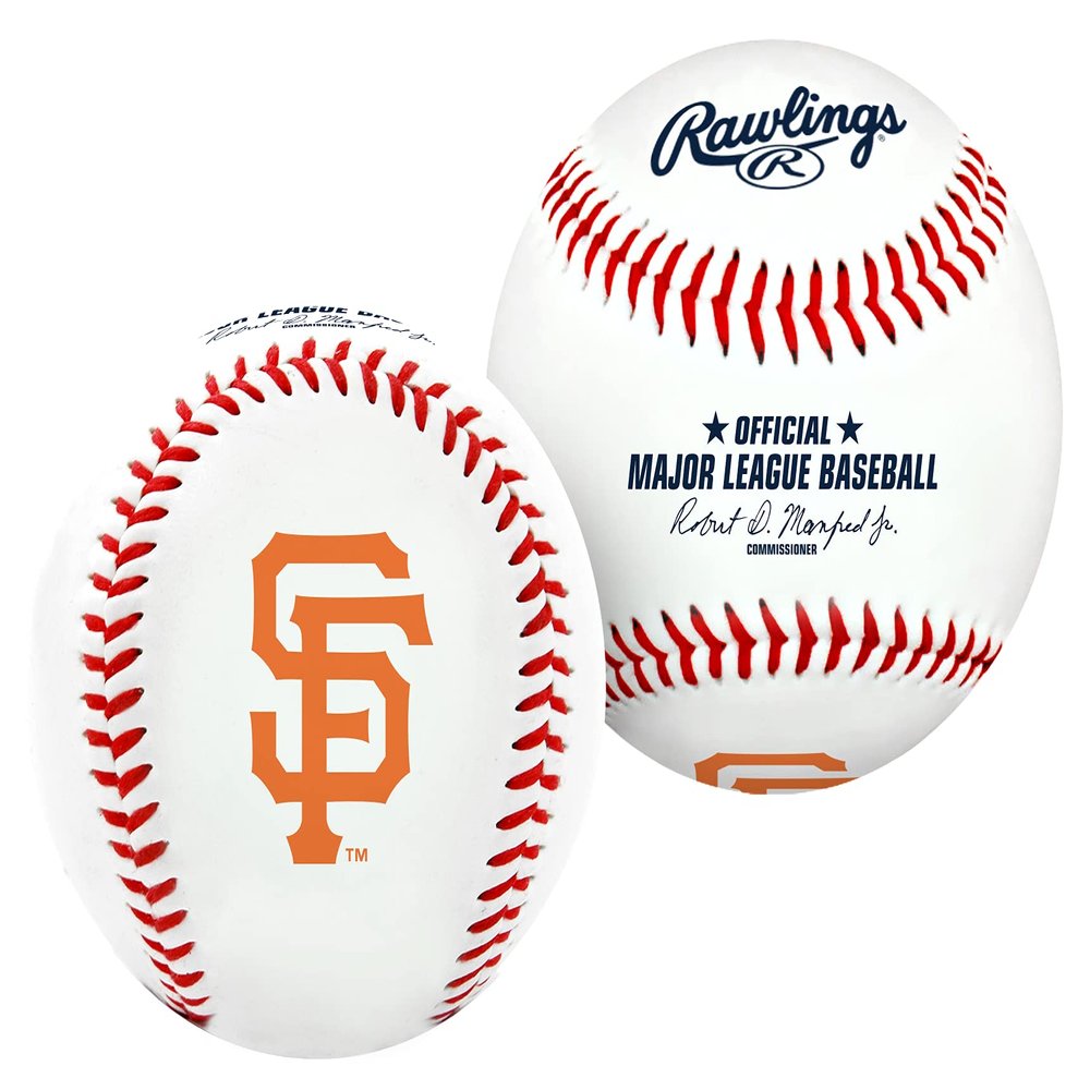 Rawlings | MLB Team Logo Baseball | San Francisco Giants | Official | White