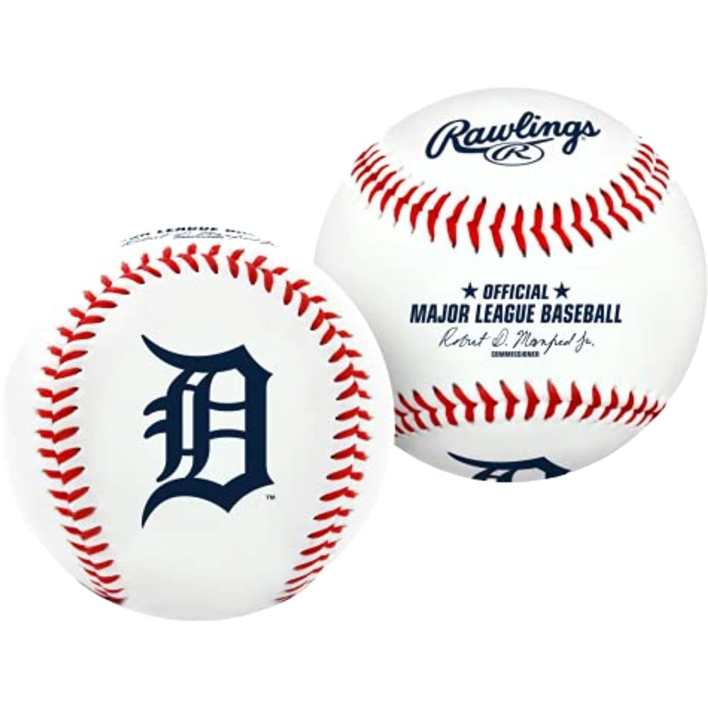 Rawlings | MLB Team Logo Baseball | Detroit Tigers | Official | White