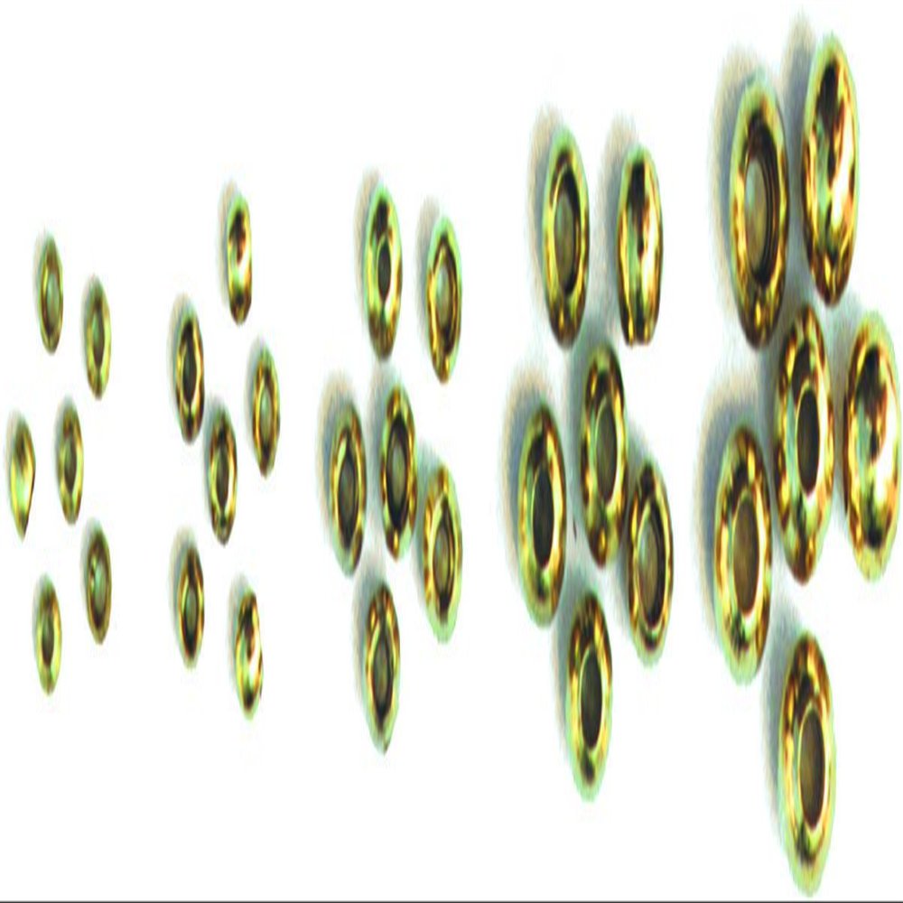 Cyclops Bead Eyes Brass ::: Fly Tying Material (Nickel, 1/8" 3.3MM)