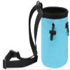 AMC Rock Climbing Panda Design Chalk Bag with Adjustable Belt, Light Blue view 3
