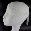 RayLineDo Myhome Fashion Sexy Exquisite Lace Eye Mask for Masquerade Party Fancy Dress White view 2