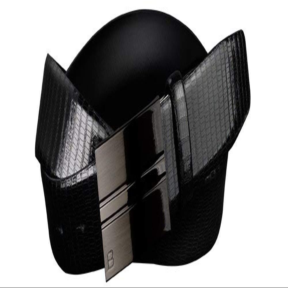 Flybelt by Roma Industries Business Class Reptile Embossed Leather Belt (32US / 85EU, Black)