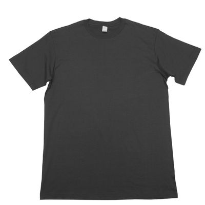 tomsblanks Mens Short Sleeve Crewneck Fitted 2XL Charcoal