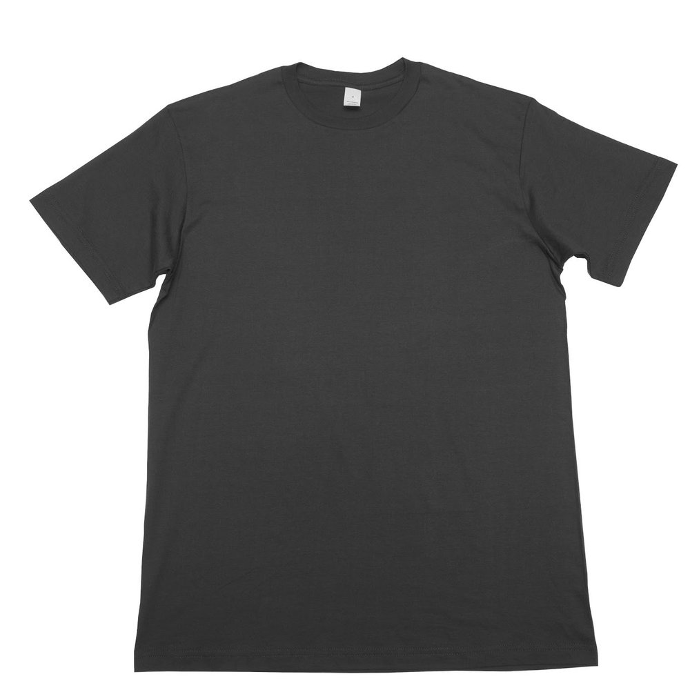 tomsblanks Mens Short Sleeve Crewneck Fitted 2XL Charcoal
