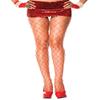 MUSIC LEGS Diamond Net Spandex Pantyhose, Red view 1