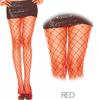 MUSIC LEGS Diamond Net Spandex Pantyhose, Red view 3
