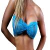 BodyZone Women's Banded Lace Bandeau Underwear, White, One Size view 1