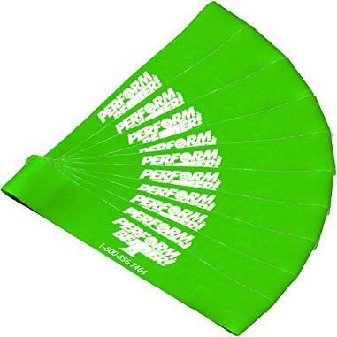 Perform Better XL Mini Band Exercise Bands 10 PCS - Green - Medium Resistance, h Set of 10-12x2 (5471-pack)
