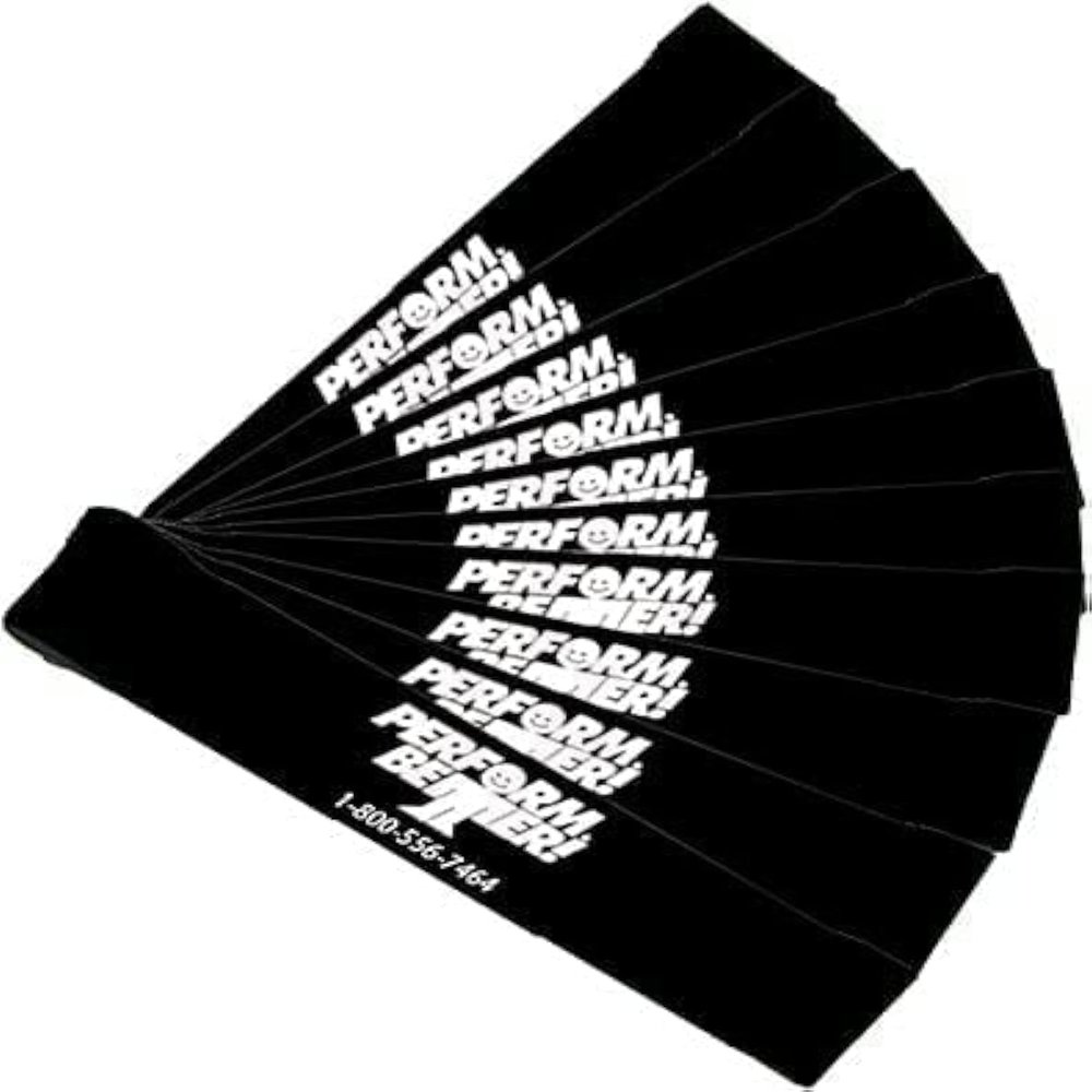 Perform Better XL Mini Band Exercise Bands (10) - Black - Extra Heavy Resistance, j Set of 10-12x2 (5473-pack)