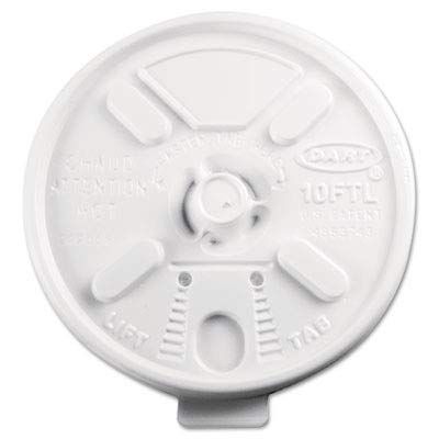 DCC10FTL - Lift N Lock Plastic Hot Cup Lids
