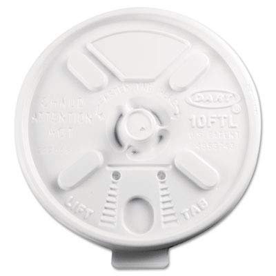 DCC10FTL - Lift N Lock Plastic Hot Cup Lids