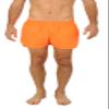 UZZI Men's Basic Swim Shorts Swimwear Trunks 1816 Neon Orange XL view 1