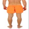 UZZI Men's Basic Swim Shorts Swimwear Trunks 1816 Neon Orange XL view 2