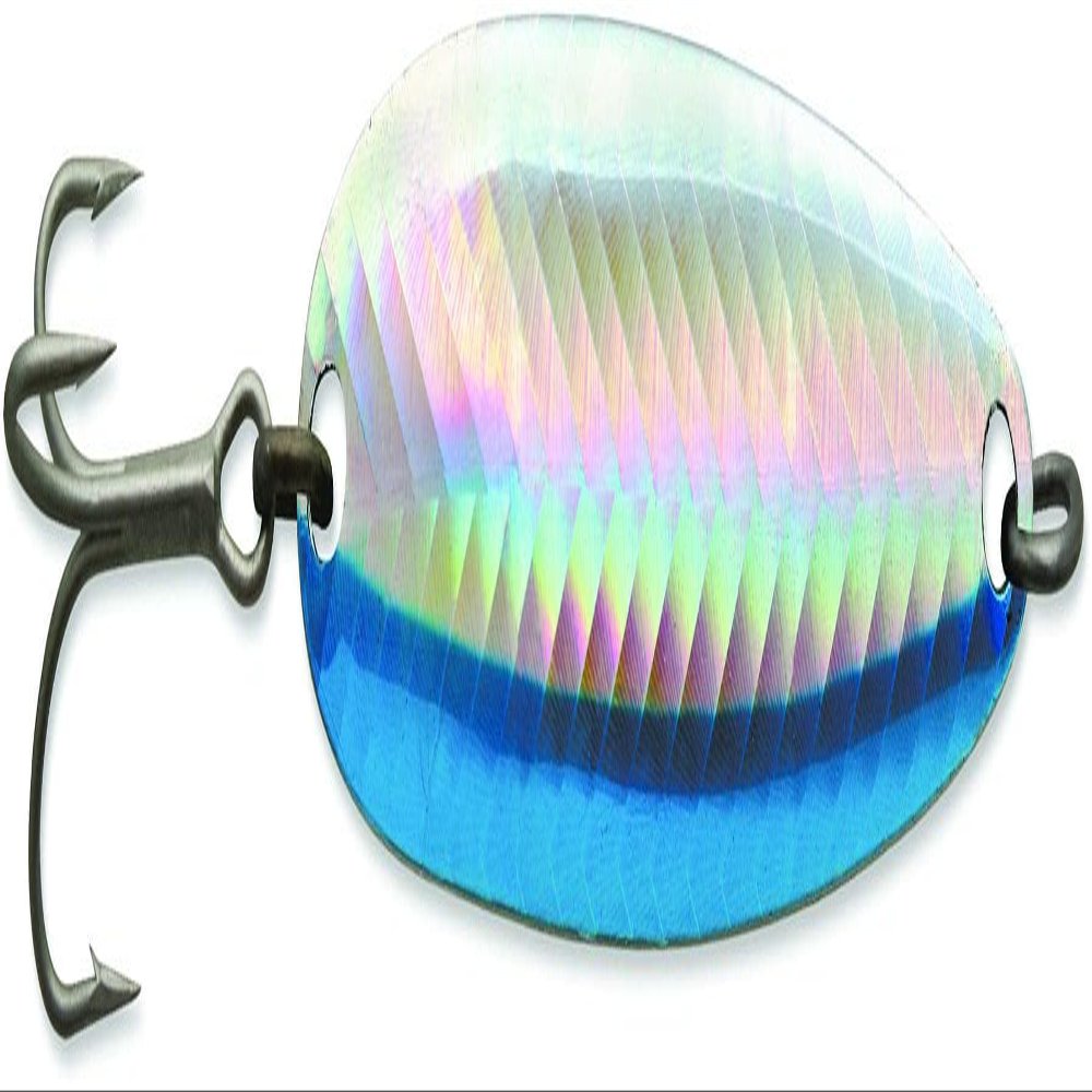 1 Krocodile (Treble Hook) Blue Silver Reflex