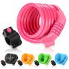 ETRONIC M6 Self Coiling Resettable Combination Bike Cable Lock, 6-Feet X 3/8-Inch, Pink view 1