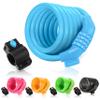 ETRONIC Security Bike Lock M6 Self Coiling Resettable Combination Lock Bike Cable Lock, 6-Feet x 3/8-Inch, Blue view 1
