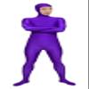 VSVO Spandex Open Face Full Bodysuit Zentai Suit for Adults and Kids (Purple, Kids Medium) view 1