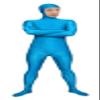 VSVO Spandex Open Face Full Bodysuit Zentai Suit for Adults and Kids (Lake Blue, Medium) view 1