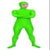 VSVO Spandex Open Face Full Bodysuit Zentai Suit for Adults and Kids (Fluorescence Green, Medium) view 1