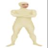 VSVO Spandex Open Face Full Bodysuit Zentai Suit for Adults and Kids (Flesh, Large) view 1