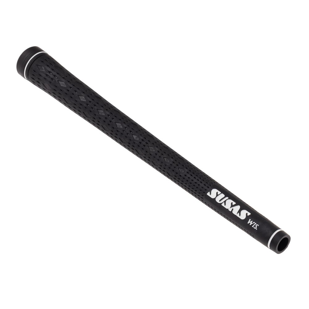 SUSAS SUSASwis-BK-P Golf Grip SUSAS wis, Black, No Backline, Supervised by Fujita Pro