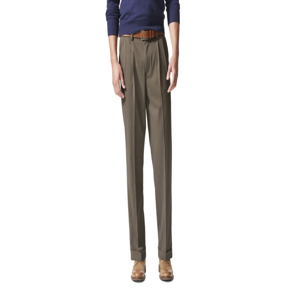 Dockers Men's Relaxed Fit Comfort Khaki Pants-Pleated, Dark Pebble, 34W x 30L