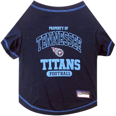 NFL Tennessee Titans Dog T-shirt X-Small. - Licensed Shirt for Pets Team Colored with Team Logos- Premium Stretchable Materials for the comfort of your Dog & Cat