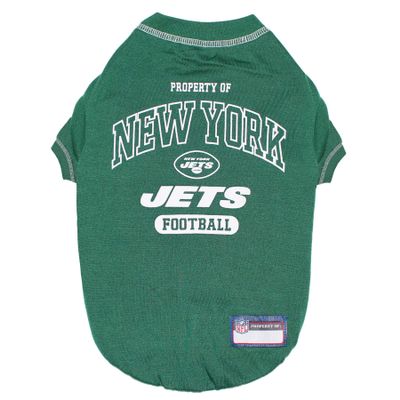 NFL New York Jets Dog T-Shirt for Pets, Size Large. Officially Licensed Pet Shirt with Team Logo, Soft Stretchable Comfort Fit Apparel for Dogs & Cats