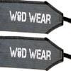 WOD Wear Wrist Wraps for Powerlifting, Strength Training, Bodybuilding, Cross Training, Olympic Weightlifting, Yoga Support - One Size Fits All (Gray/Black Stitch) view 2