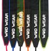 WOD Wear Wrist Wraps for Powerlifting, Strength Training, Bodybuilding, Cross Training, Olympic Weightlifting, Yoga Support - One Size Fits All (Black/Orange Stitch) view 4