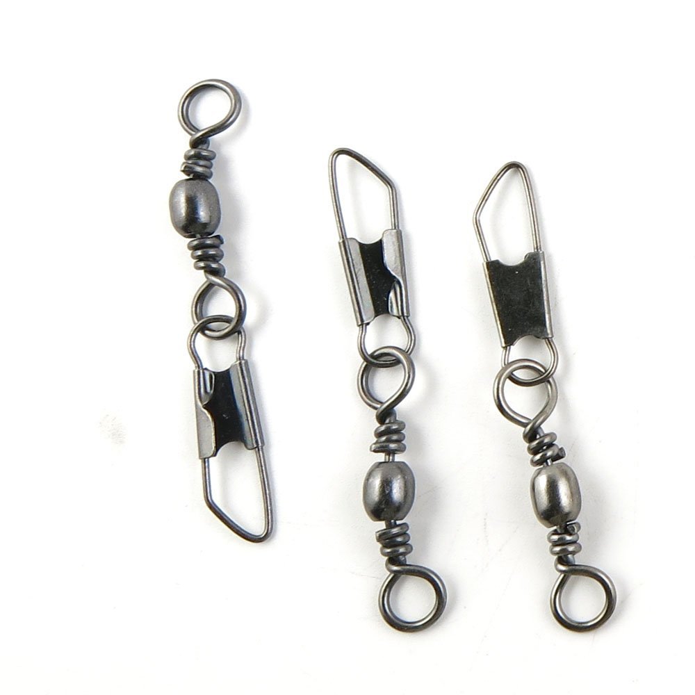 140 Pcs Fishing Swivel Sea Terminal Tackle Clip Connector Solid Coastlock Bulk Lots 09053 Snap Rolling Test 23kg Cross Lock