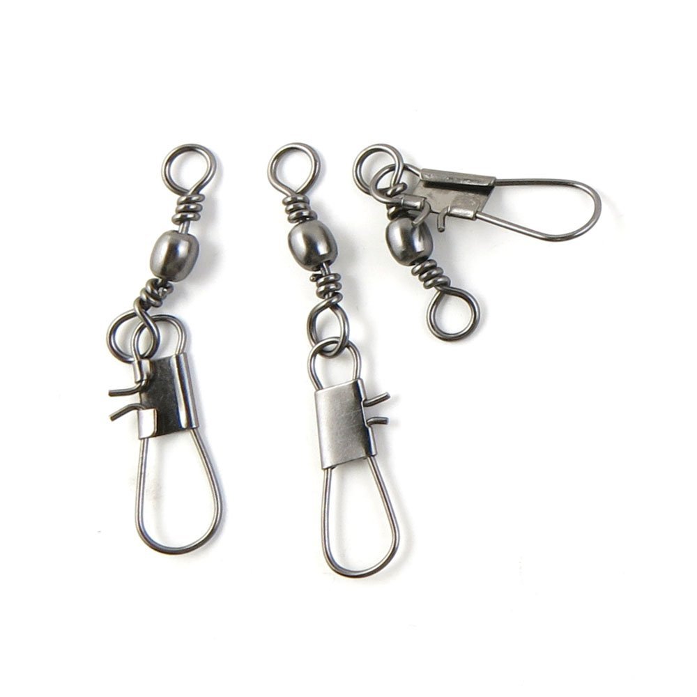 180 Pcs Fishing Swivel Sea Terminal Tackle Clip Connector Solid Coastlock Bulk Lots 08422 Snap Rolling Test 37kg Cross Lock