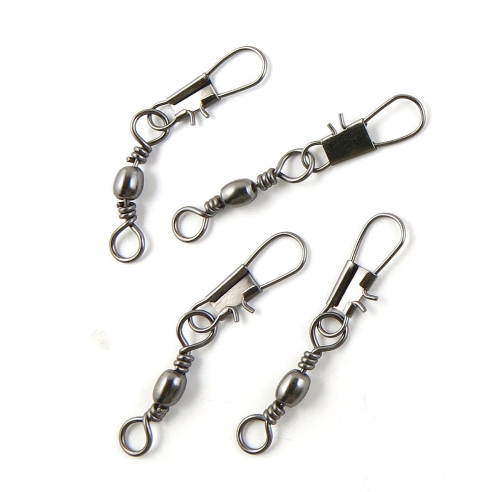 220 Pcs Fishing Swivel Sea Terminal Tackle Clip Connector Solid Coastlock Bulk Lots 00843 Snap Rolling Test 29kg Cross Lock