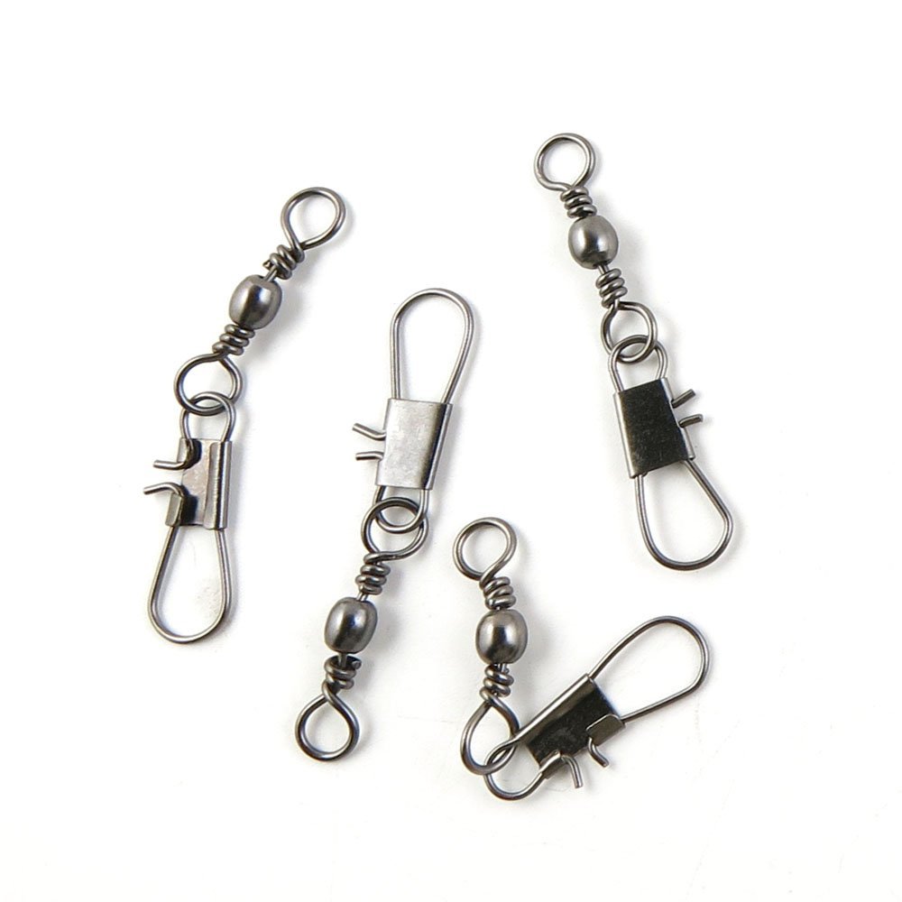 270 Pcs Fishing Swivel Sea Terminal Tackle Clip Connector Solid Coastlock Bulk Lots 01508 Snap Rolling Test 29kg Cross Lock