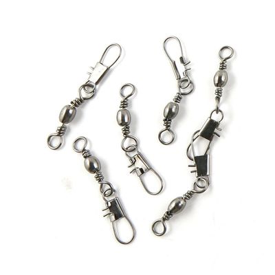 ebemallmall Fishing Tackle 30 Pcs Fishing Swivel Sea Terminal Tackle Clip Connector Solid Coastlock Bulk Lots 05293 Snap Rolling Test 22kg Cross Lock