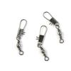 580 Pcs Fishing Swivel Sea Terminal Tackle Clip Connector Solid Coastlock Bulk Lots 04432 Snap Rolling Test 15kg Cross Lock view 1