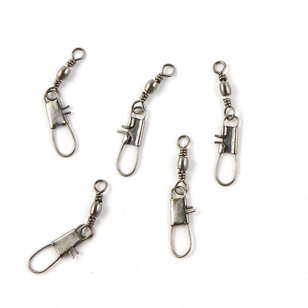 10 Pcs Fishing Swivel Sea Terminal Tackle Clip Connector Solid Coastlock Bulk Lots 05883 Snap Rolling Test 10kg Cross Lock
