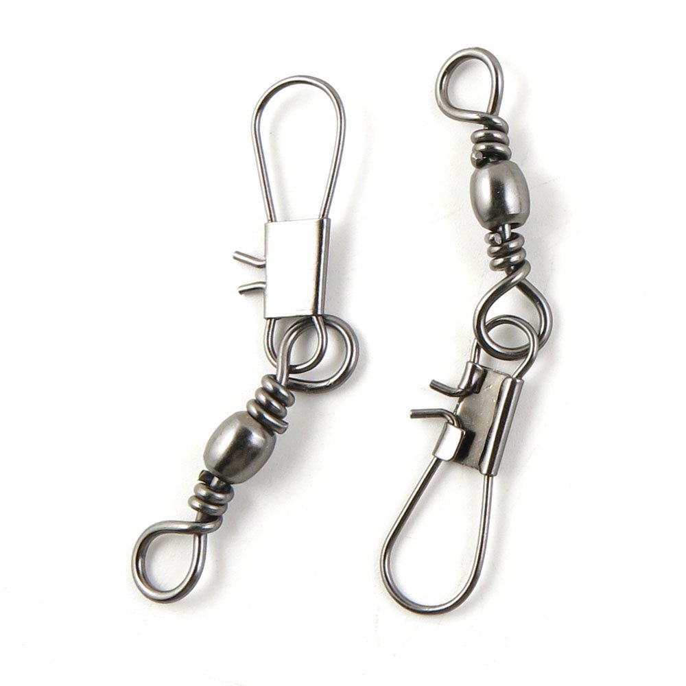 140 Pcs Fishing Swivel Sea Terminal Tackle Clip Connector Solid Coastlock Bulk Lots 08845 Snap Rolling Test 37kg Cross Lock
