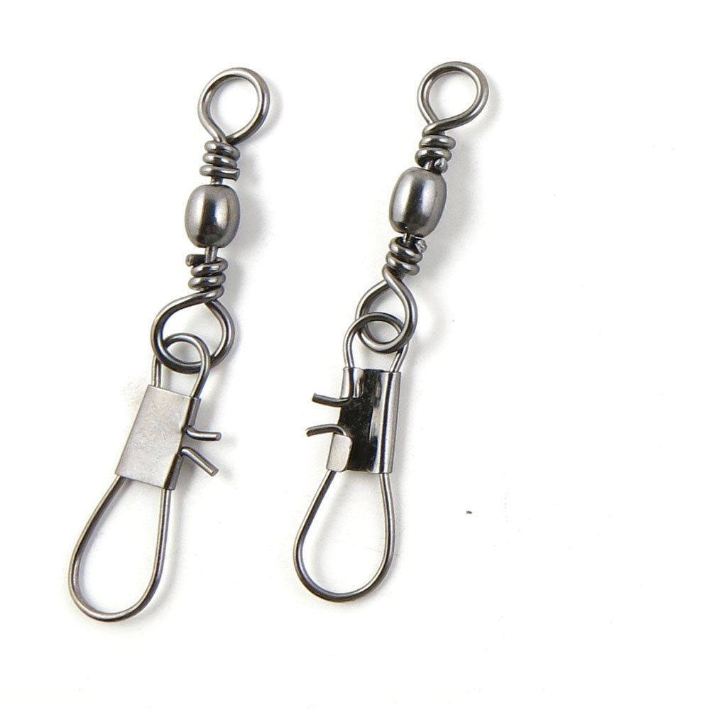 110 Pcs Fishing Swivel Sea Terminal Tackle Clip Connector Solid Coastlock Bulk Lots 04196 Snap Rolling Test 42kg Cross Lock