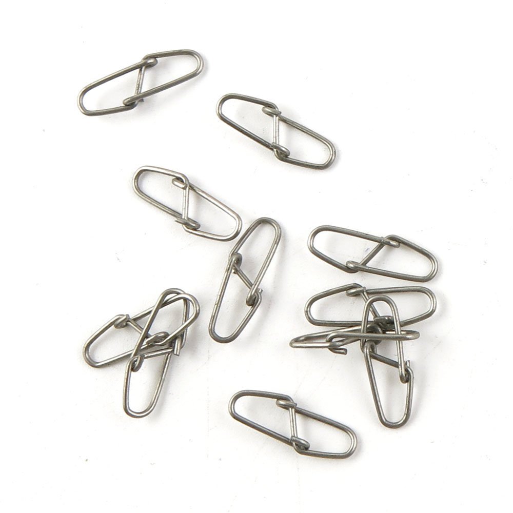 10 Pcs Fishing Swivel Sea Terminal Tackle Clip Connector Solid Coastlock Bulk Lots 08792 Double Snaps Test 35kg Cross Lock