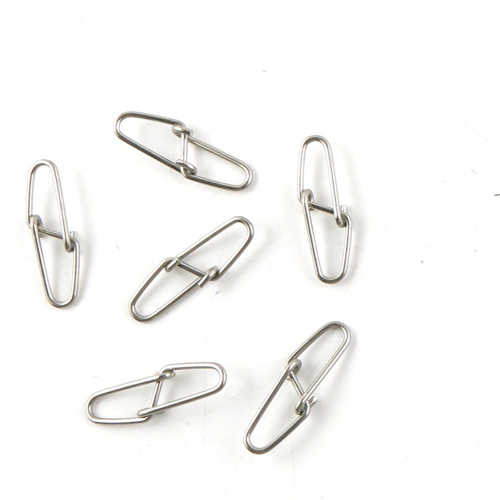 10 Pcs Fishing Swivel Sea Terminal Tackle Clip Connector Solid Coastlock Bulk Lots 02463 Double Snaps Test 45kg Cross Lock