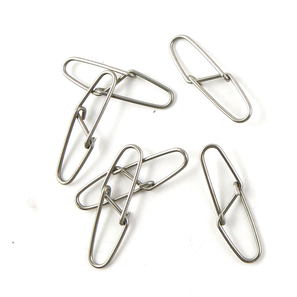 10 Pcs Fishing Swivel Sea Terminal Tackle Clip Connector Solid Coastlock Bulk Lots 01760 Double Snaps Test 90kg Cross Lock