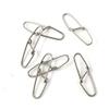 10 Pcs Fishing Swivel Sea Terminal Tackle Clip Connector Solid Coastlock Bulk Lots 01760 Double Snaps Test 90kg Cross Lock view 1